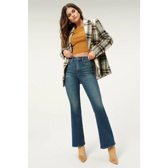 Good American Women's Blue 811 Denim Good Slim Cut Bootcut Jeans Size 10/30 NWOT - Picture 2 of 10